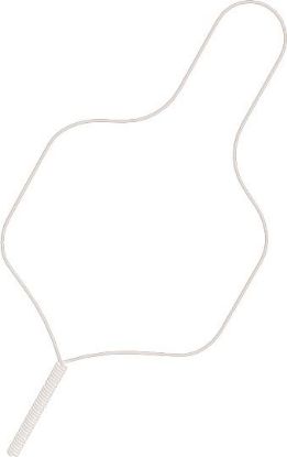 Picture of SS Performed Ligature Ties Short White .012 - PK/100