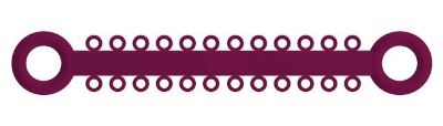 Picture of Ligature O - Ties Magenta - PK/1008