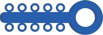 Picture of Mini Ligature O - Ties Royal Blue - PK/1000