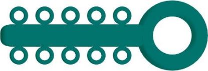 Picture of Mini Ligature O - Ties Teal - PK/1000