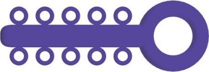 Picture of Mini Ligature O - Ties Purple - PK/1000