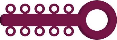 Picture of Mini Ligature O - Ties Magenta - PK/1000