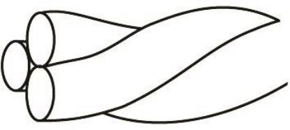 Picture of SS Twisted wire  30" Spool, Triple Strands
